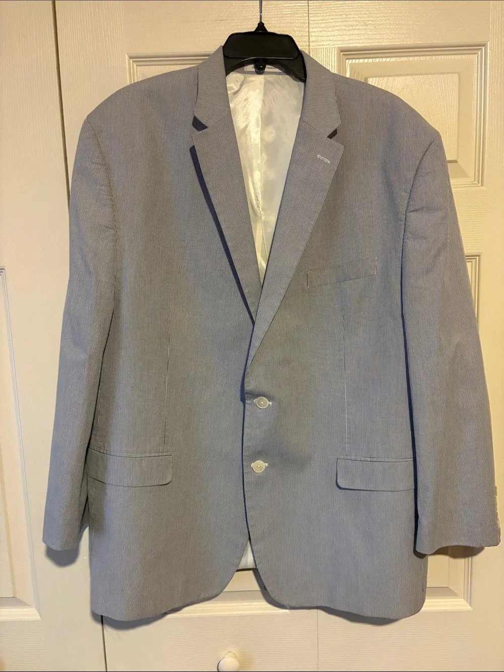 Lauren Ralph Lauren Light Blue Blazer with Navy Trim